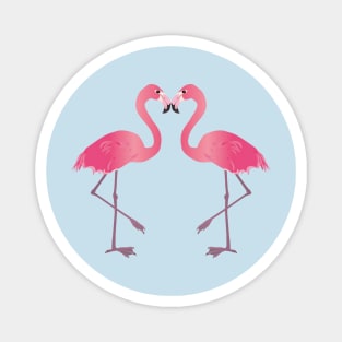 Two Pink flamingo's Magnet